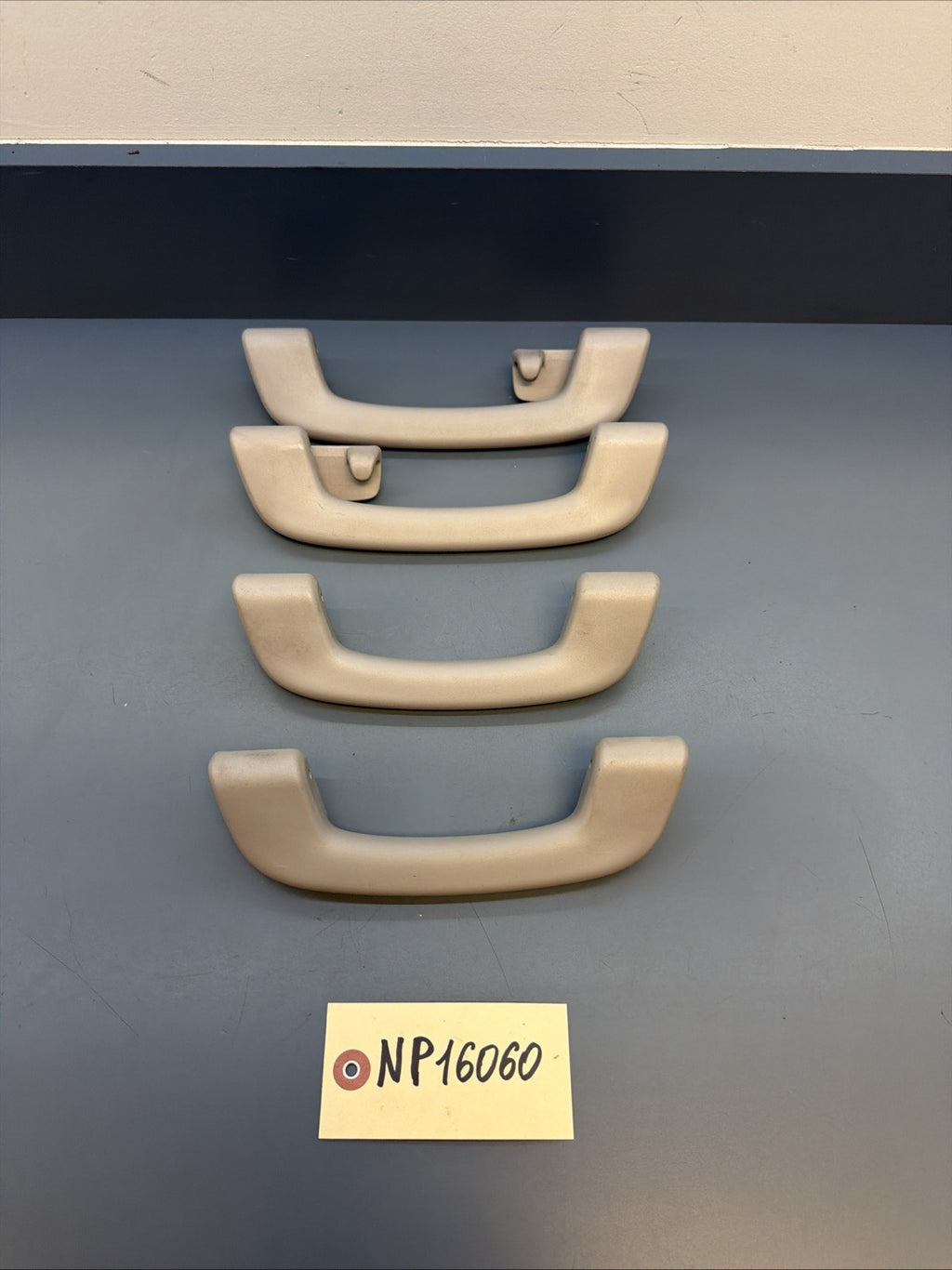 12-16 BMW 328I F30 SEDAN FRONT & REAR UPPER ROOF GRAB HANDLE SET OF 4 OEM GRAY