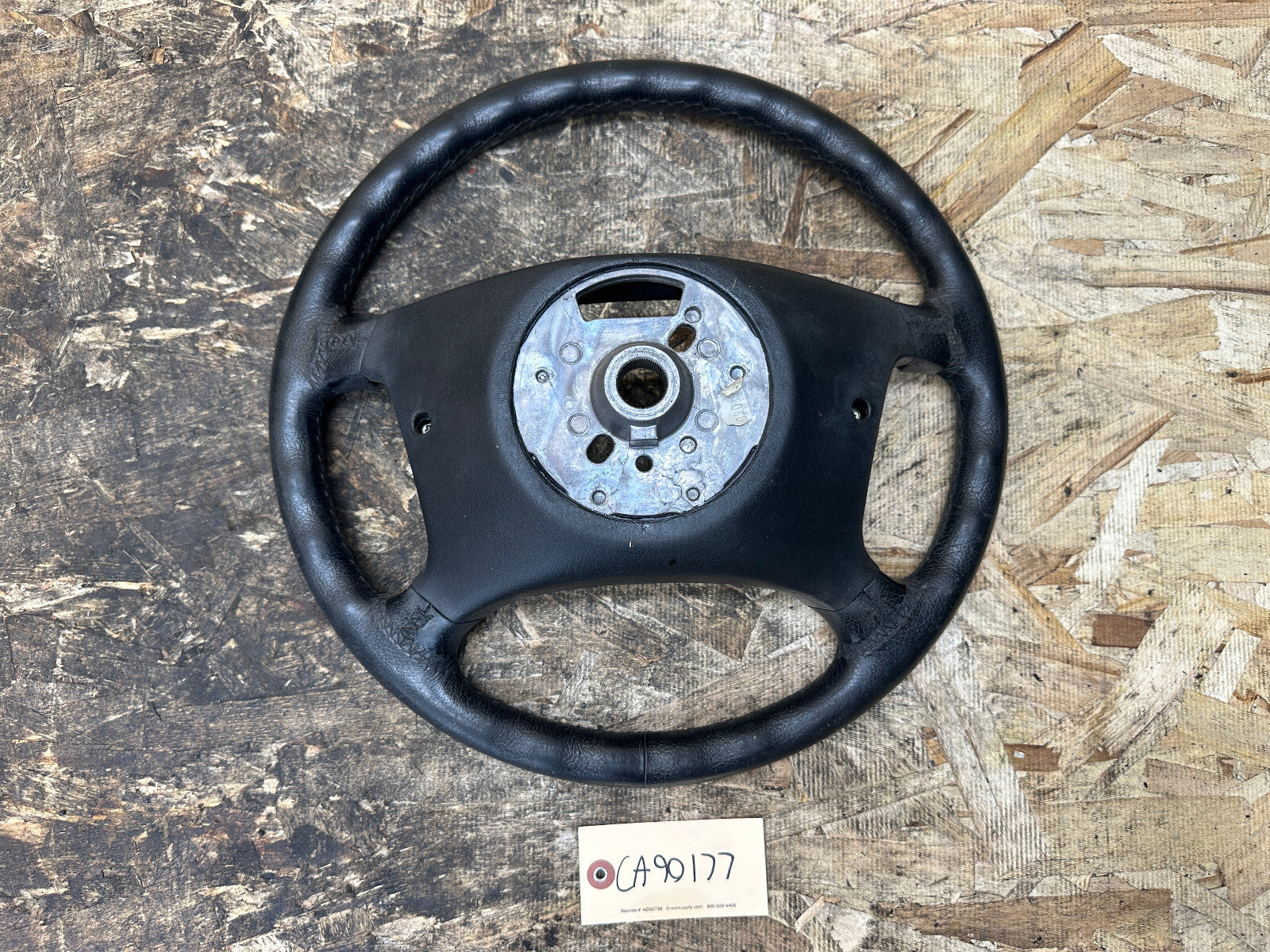 BMW 97-03 E46 3 SERIES BLACK LEATHER BASE MODEL STEERING WHEEL OEM 6753945