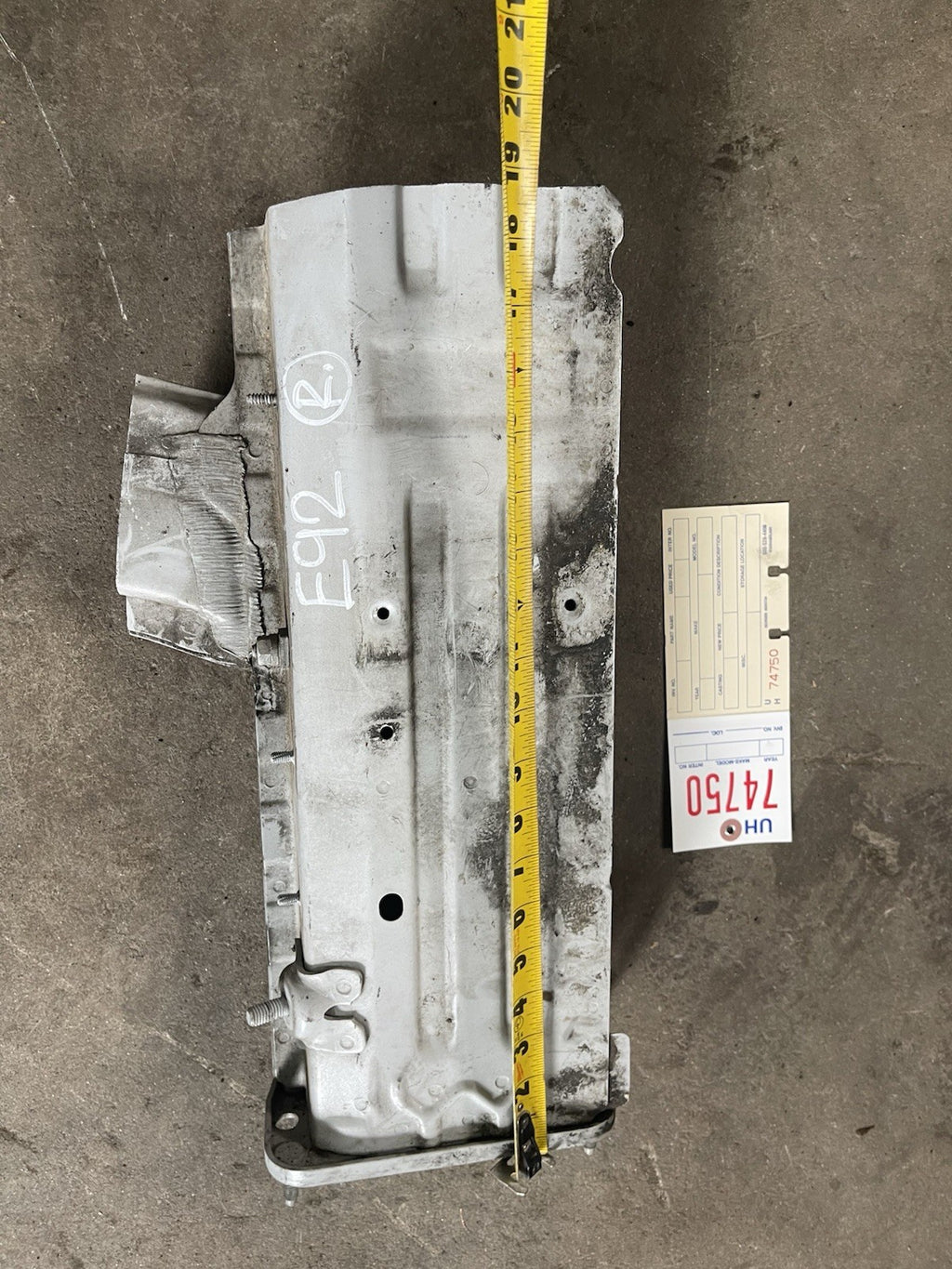 07-13 BMW E92 E93 328 335 M3 Front Right Frame Rail Apron SECTION OEM