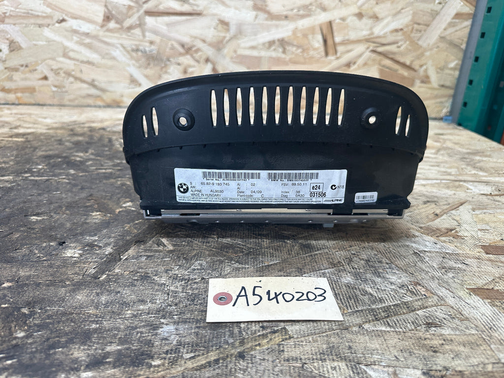 BMW 2006-2012 E90 3 SERIES CIC RADIO NAVIGATION DISPLAY SCREEN OEM 9193745