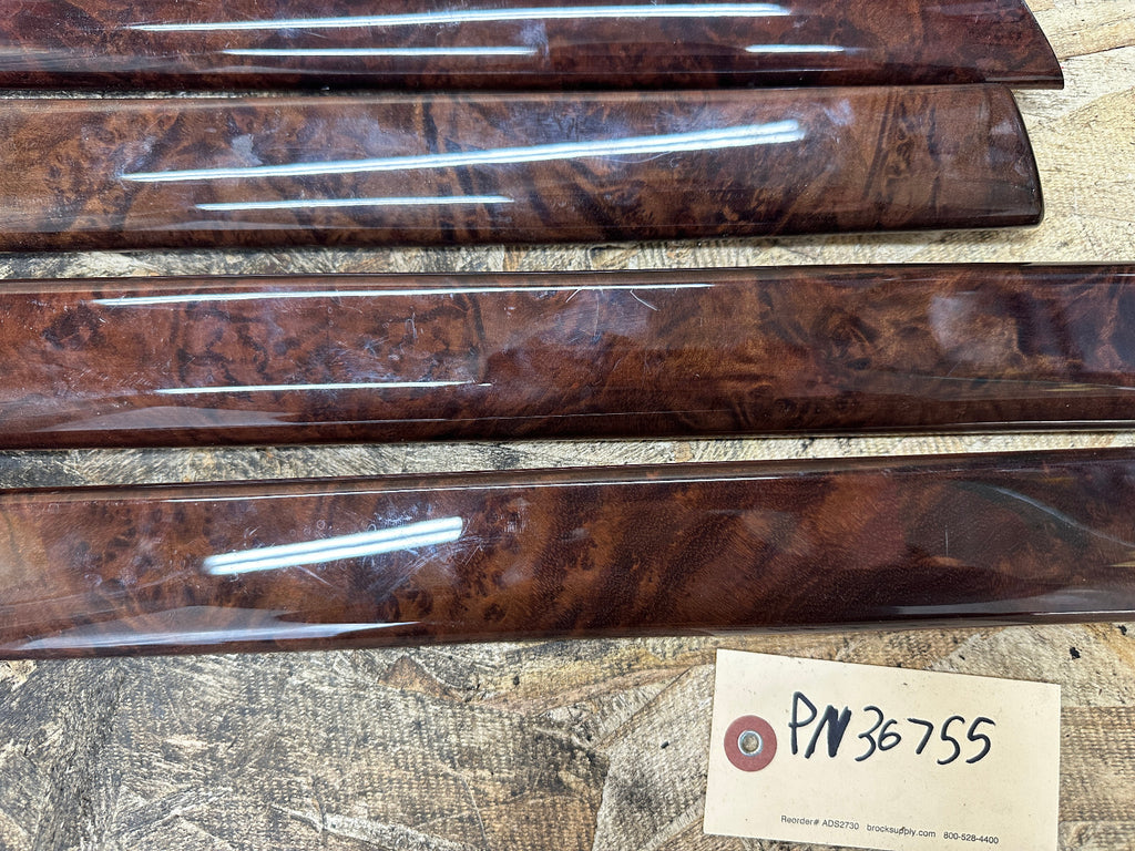 BMW 99-05 330i BURLED WOOD INTERIOR TRIM PANEL SET 8PC OEM 8203827+8203825+MORE