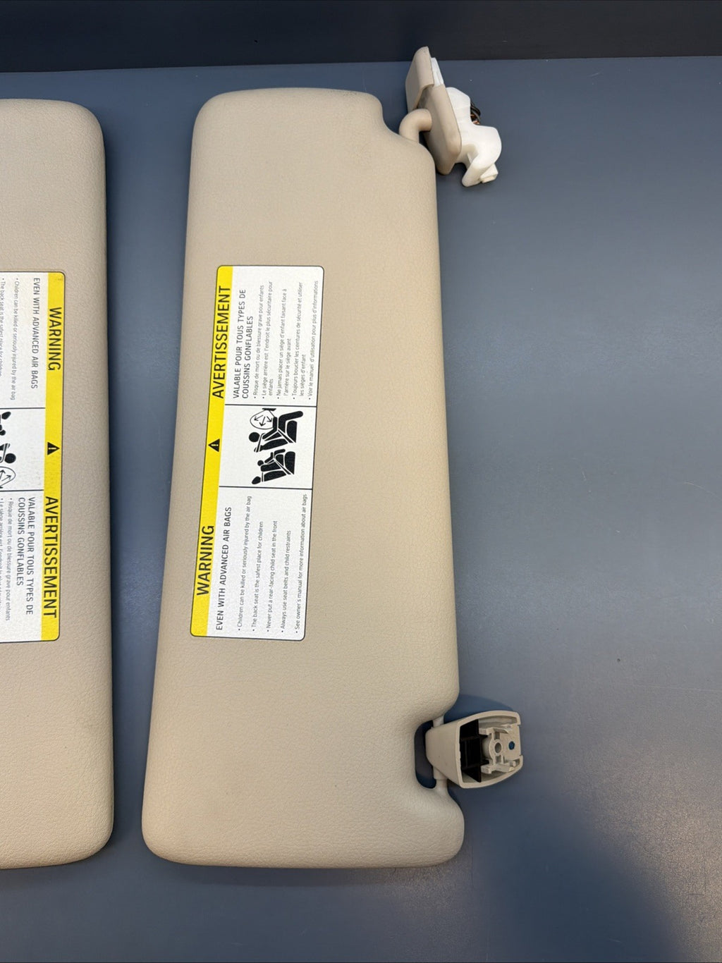 12-19 BMW 3 4 SERIES (F30 F31 F32 F33) FRONT LEFT & RIGHT SUNVISOR SET(Beige)