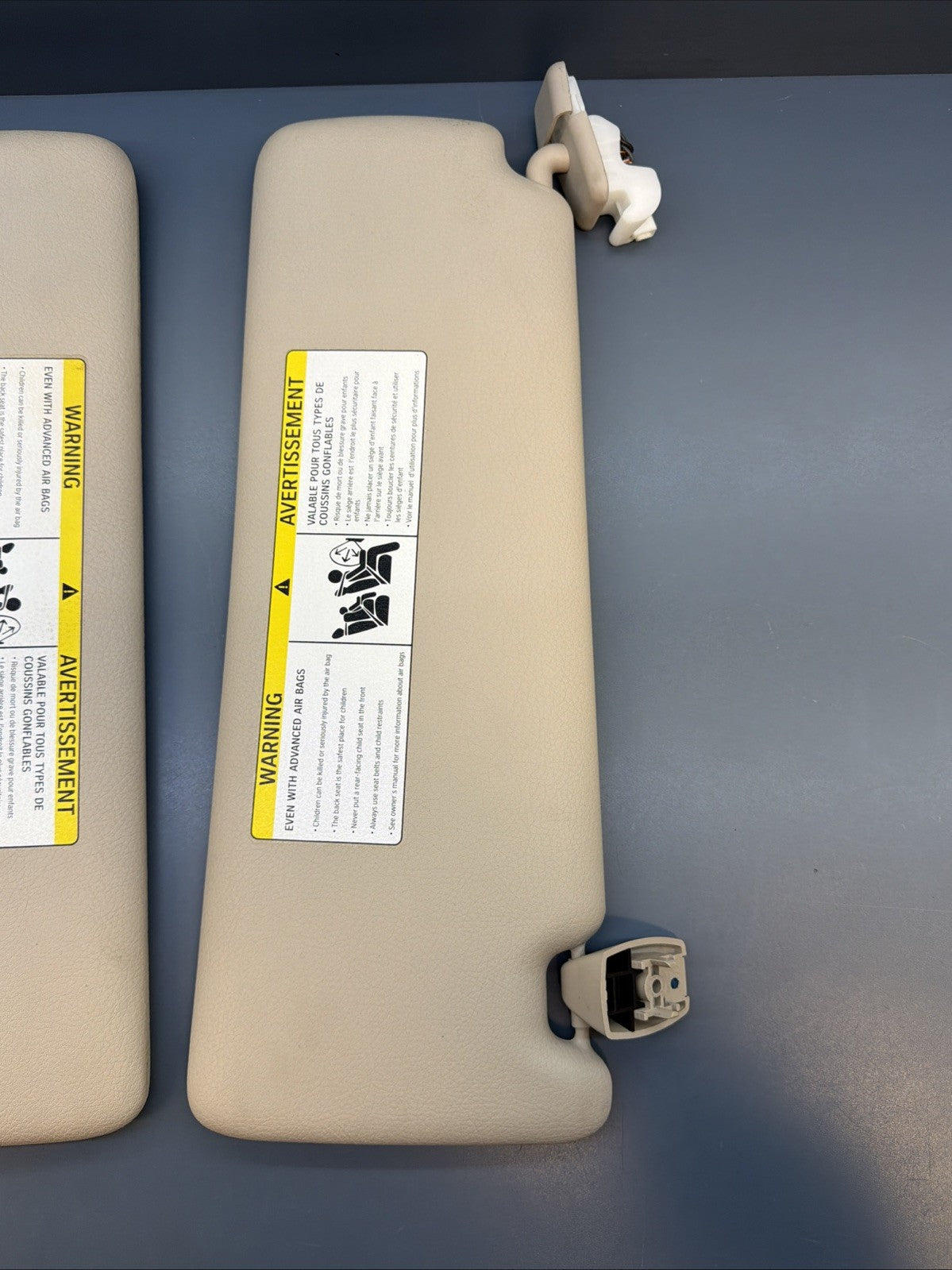 12-19 BMW 3 4 SERIES (F30 F31 F32 F33) FRONT LEFT & RIGHT SUNVISOR SET(Beige)