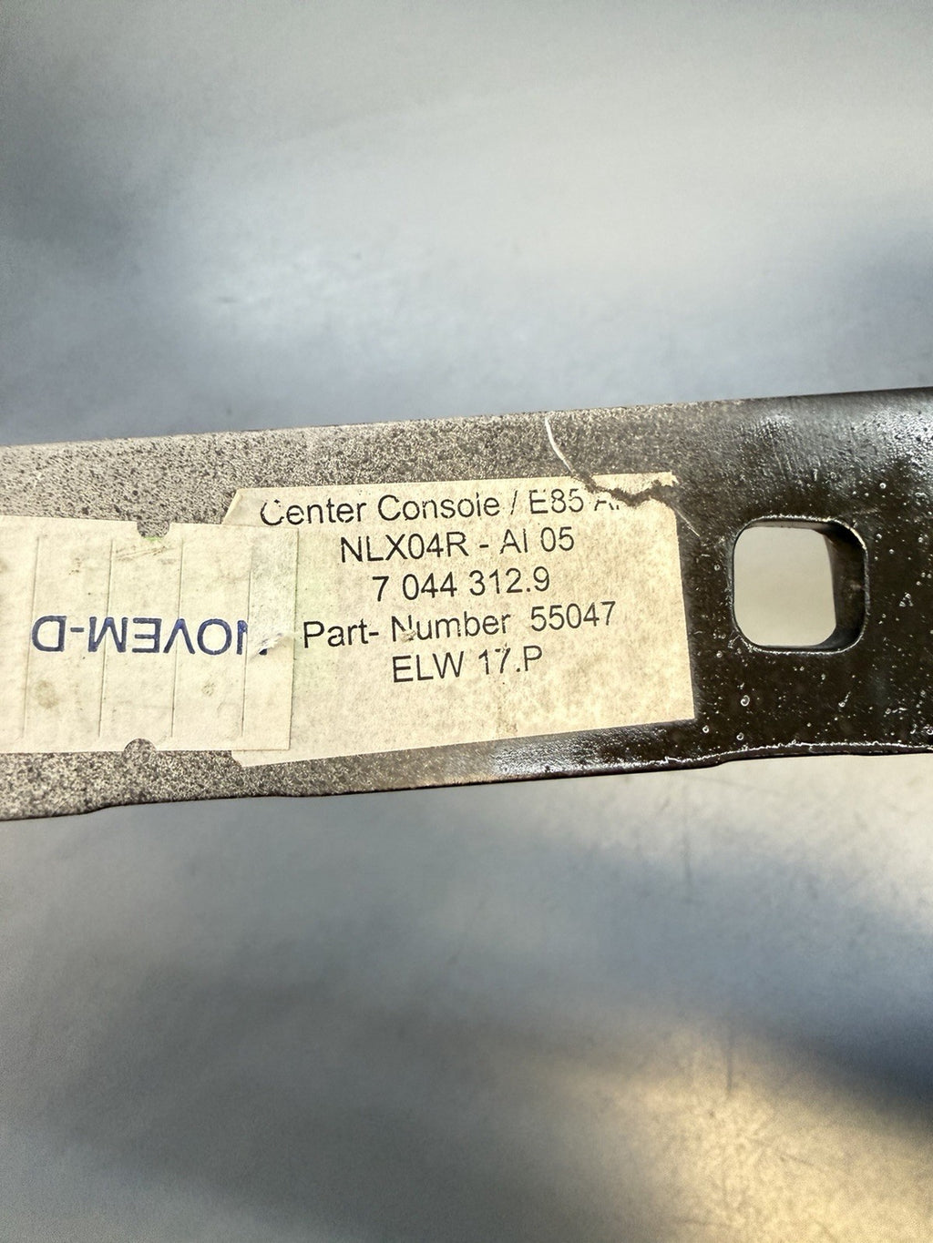 03-08 BMW Z4 E85 E86 Front Center Console Top Cover Bezel Trim Aluminum 7044312