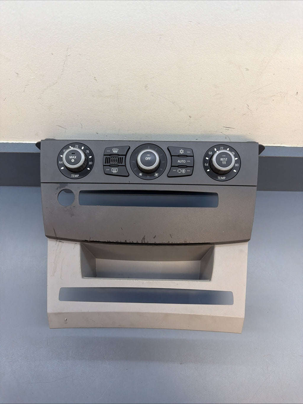BMW 5 SERIES E60 E61 AC Control Unit Air Climate Control with storage 6946979