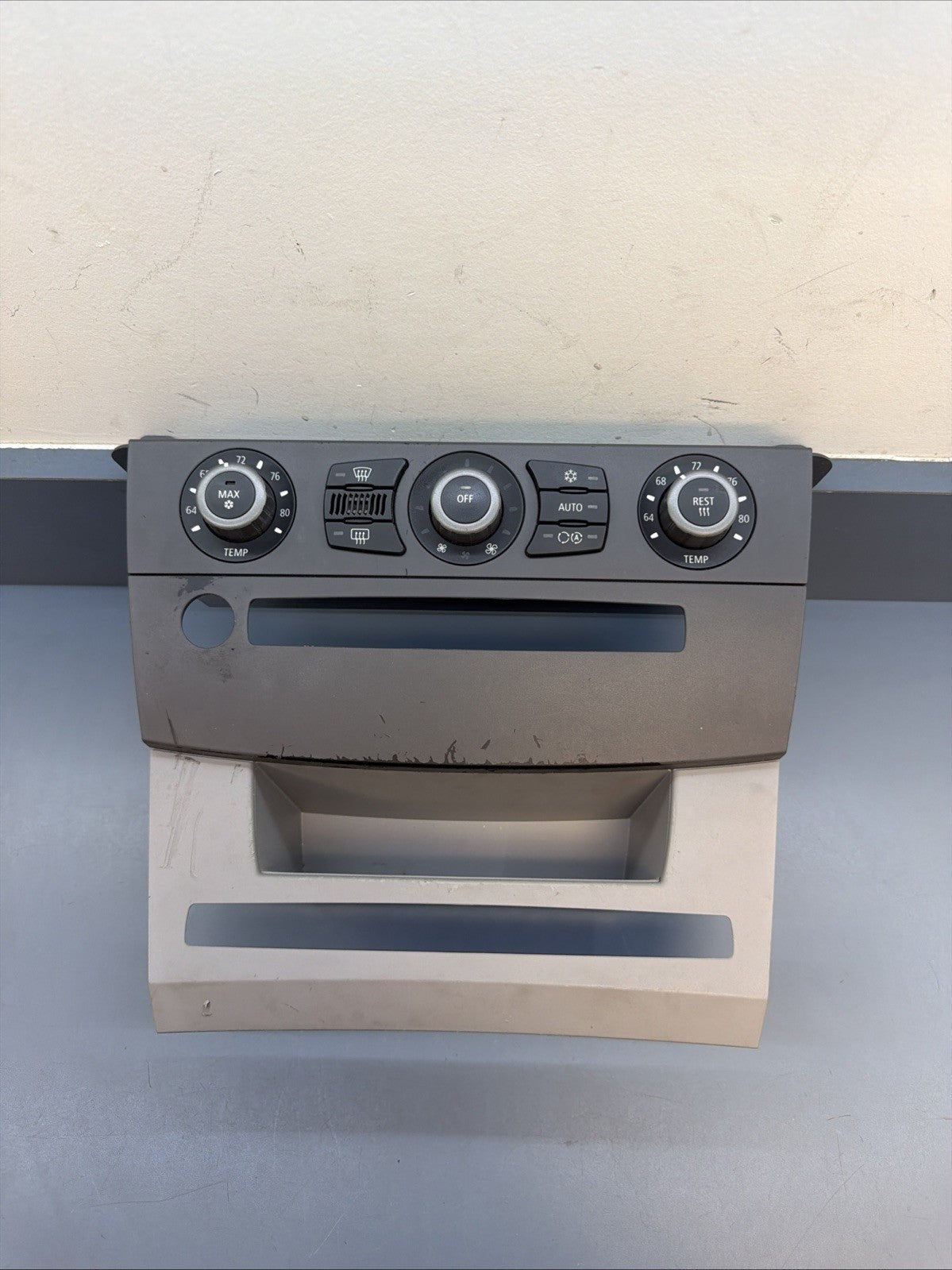 BMW 5 SERIES E60 E61 AC Control Unit Air Climate Control with storage 6946979