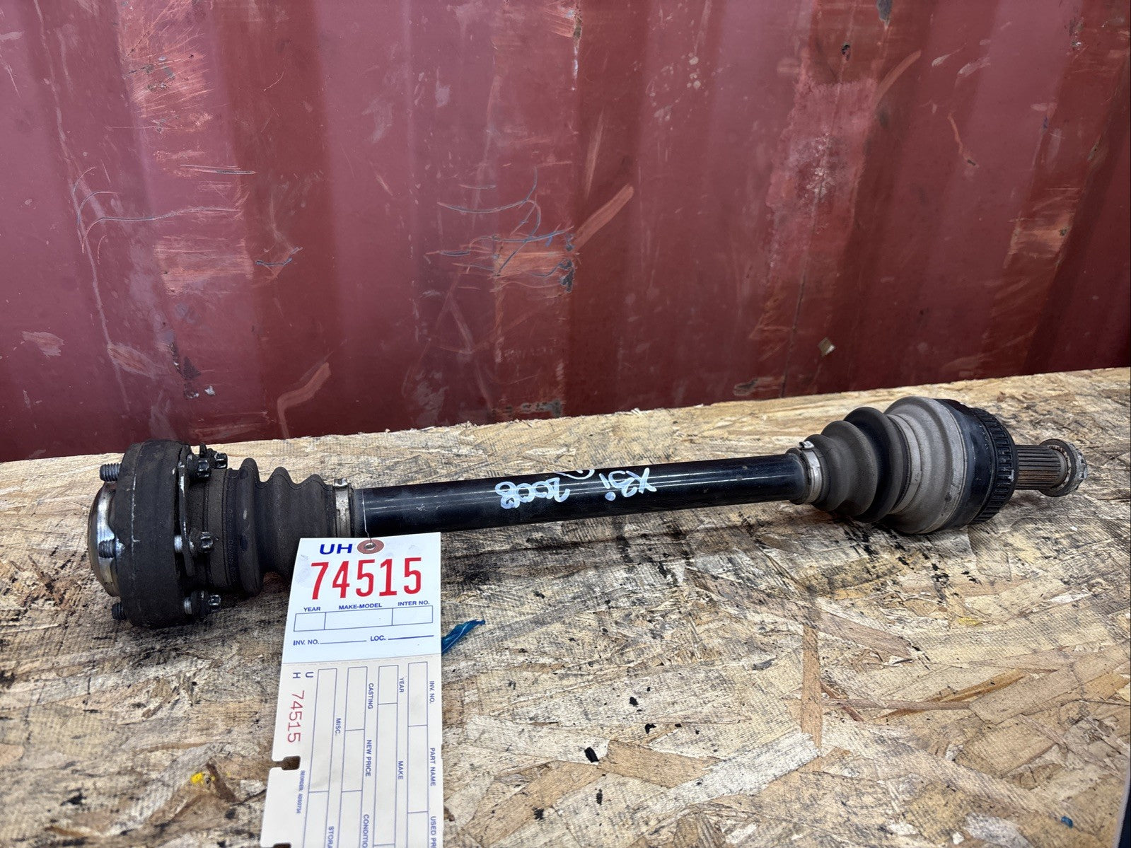 BMW OEM CV AXLE REAR LEFT 3 SERIES E83 X3 USED N52 ENGINE 2008 3321 3417391