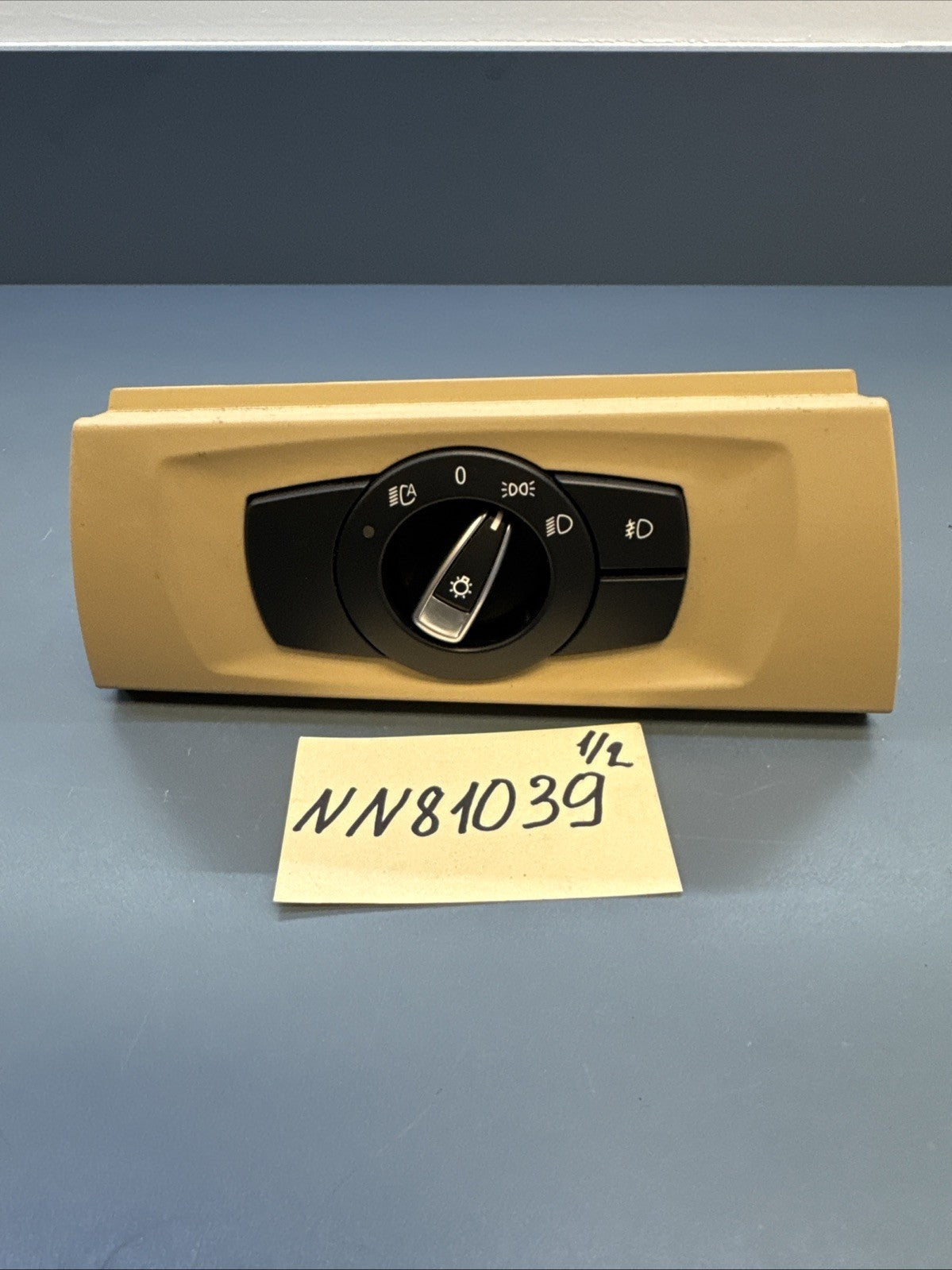 06-11 BMW E90 E92 328i 335d Headlight Control Switch Unit Black 9169398 OEM