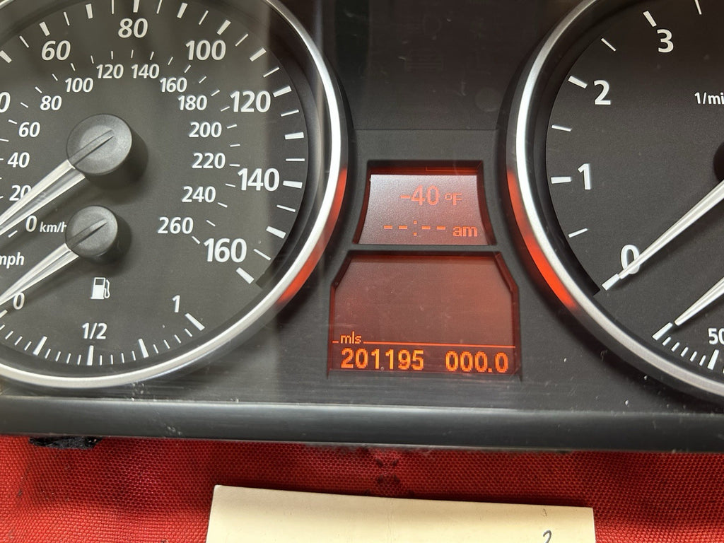 06-08 BMW E90 E92 E93 SPEEDOMETER INSTRUMENT CLUSTER OEM 201K 9110213
