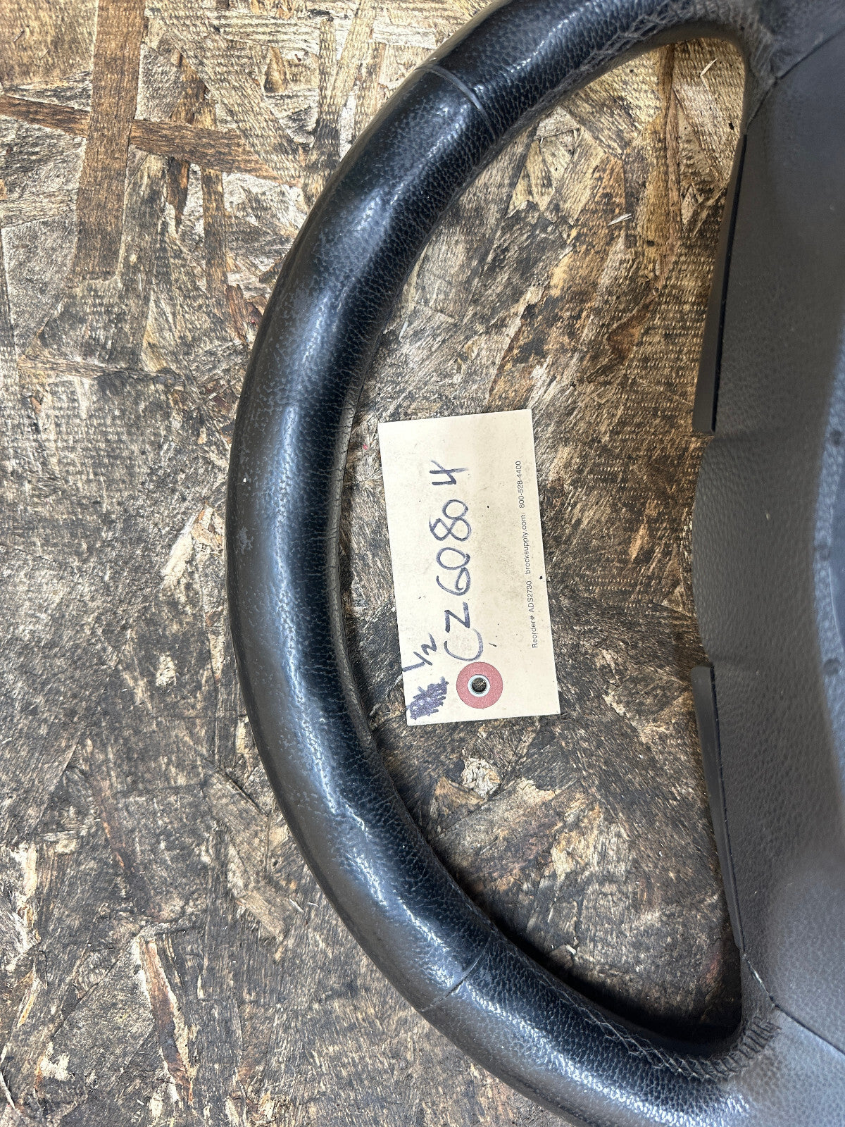 BMW 03-10 E60 5 SERIES BLACK LEATHER STEERING WHEEL W/BUTTONS OEM 11008818