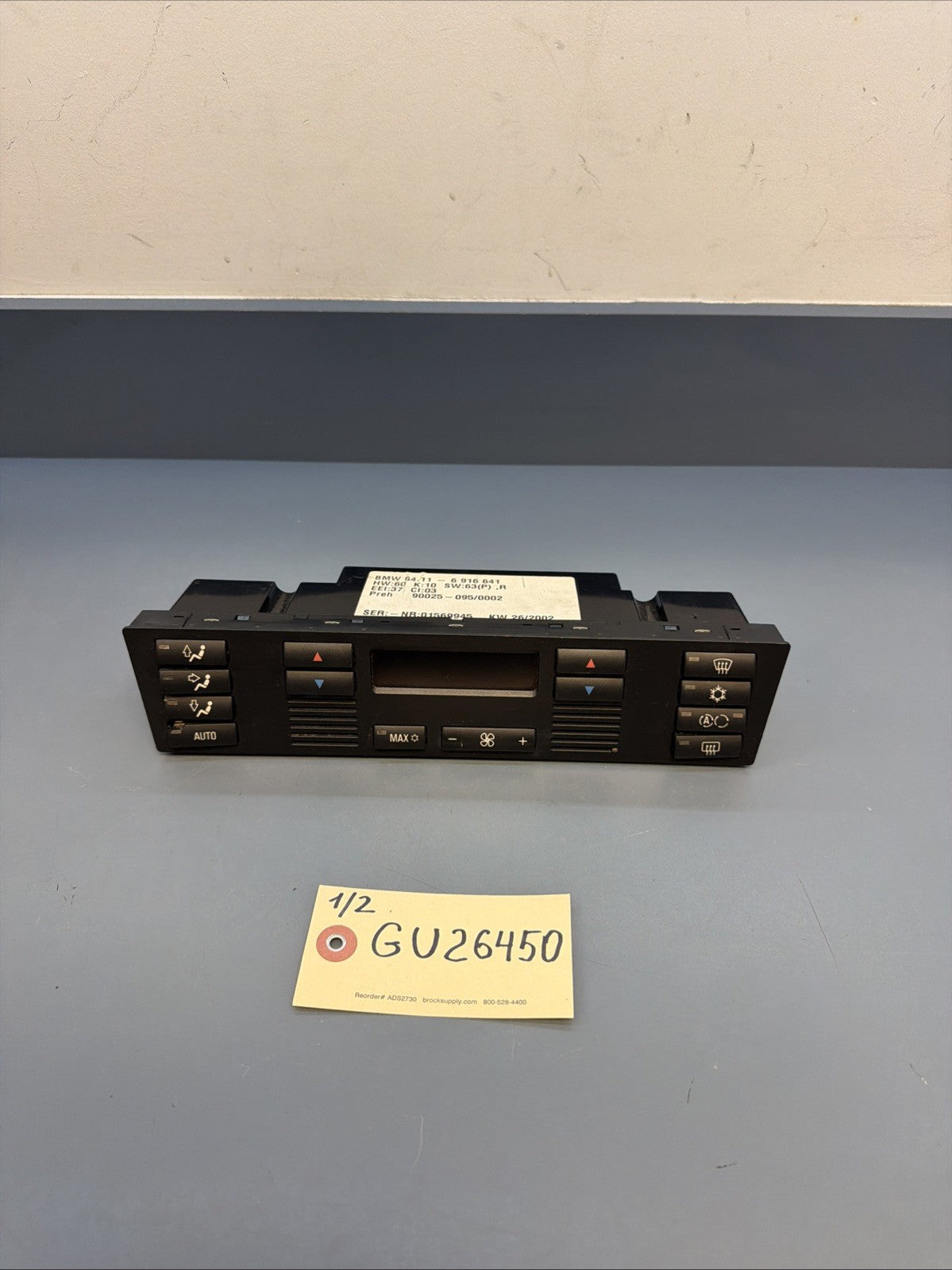 96–03 BMW E39 525i 530i 540i M5 Climate Control Unit Digital AC Heater 6916641