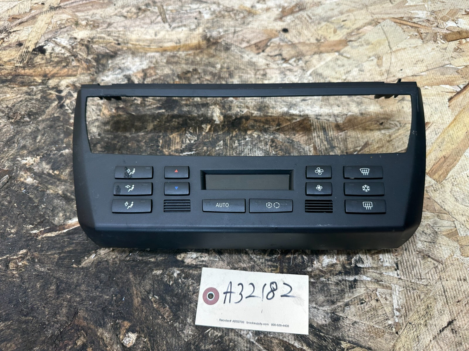 BMW 03/10 E83 X3 FRONT CENTER CONSOLE CLIMATE CONTROL PANEL BLACK OEM 3417544