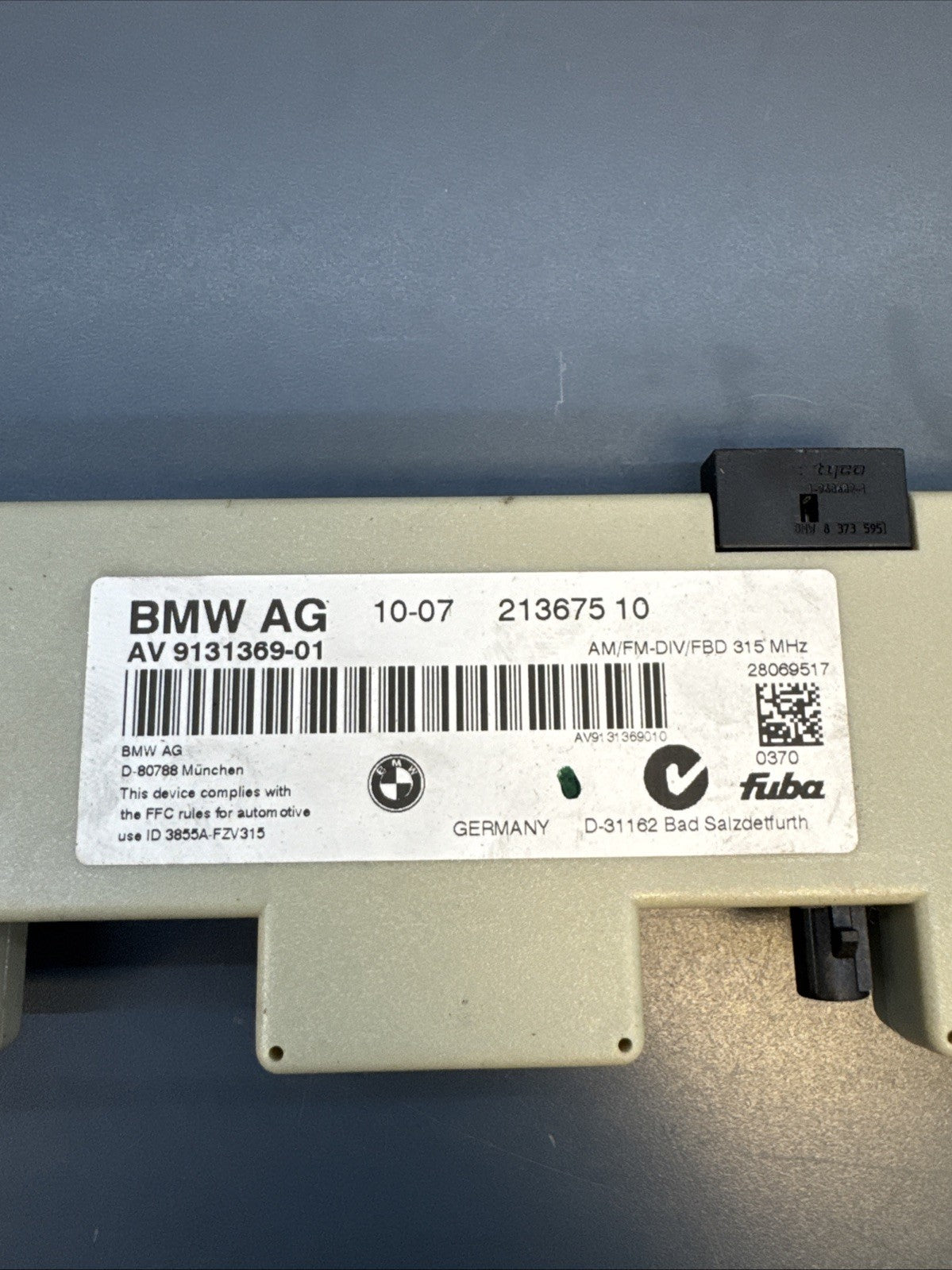 07-13 BMW 328i Radio Antenna Booster Signal Amplifier Control Module OEM 9131369