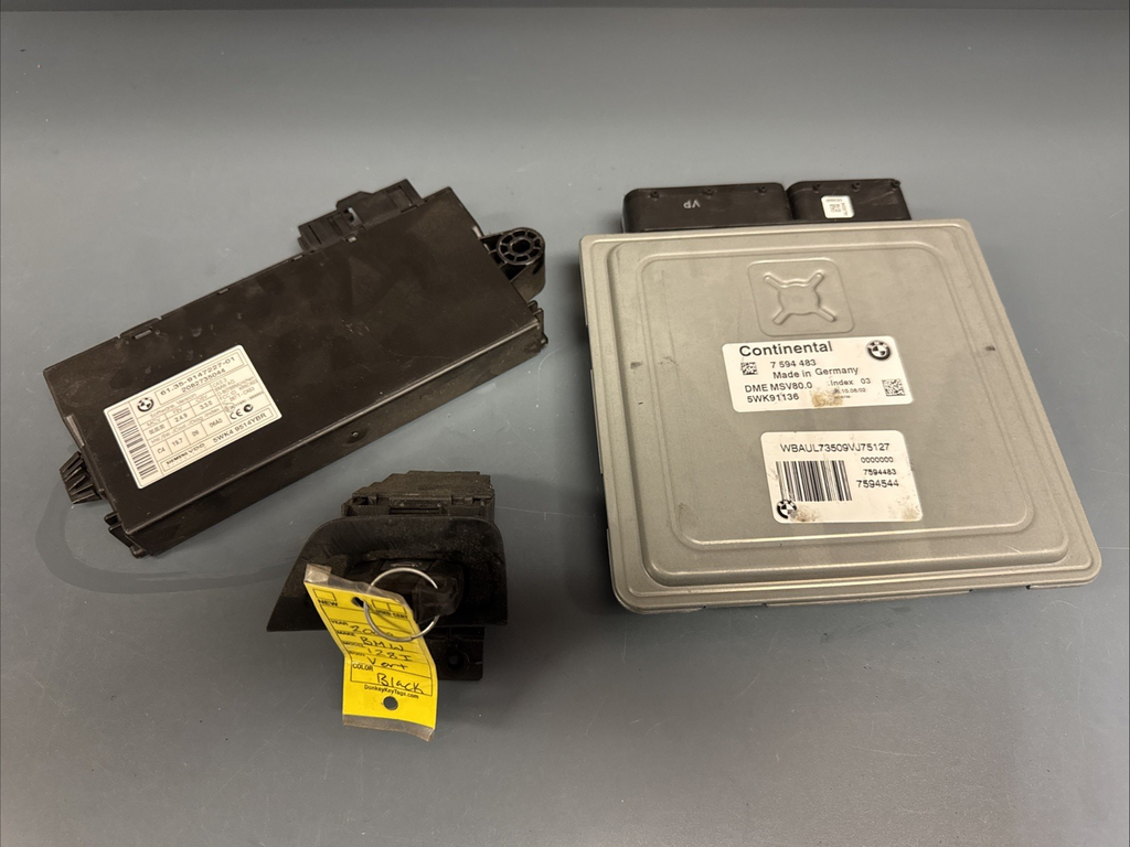 2007-2013 BMW 328i A/T N52 E90 E91 E92 E93 ECM ECU DME CAS KEY 7594483