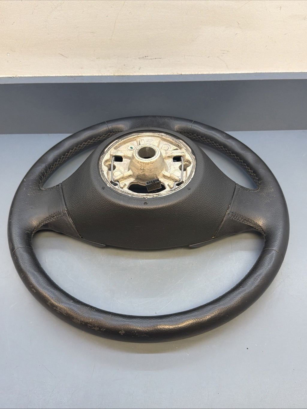 BMW 2006-2012 E90 E9X 3 SERIES BLACK LEATHER STEERING WHEEL OEM 3375E901