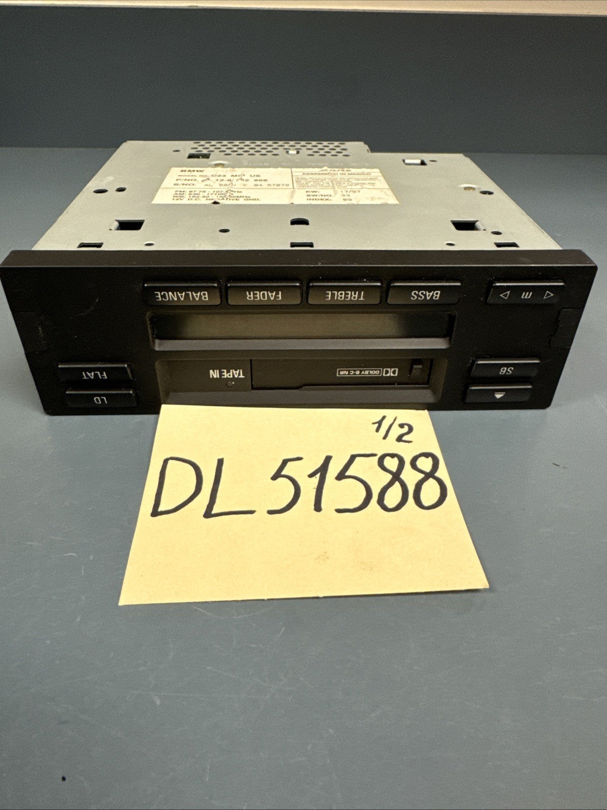 1995-2001 BMW E38 740 750 C23 Alpine CASSETTE PLAYER RADIO TAPE 8352868