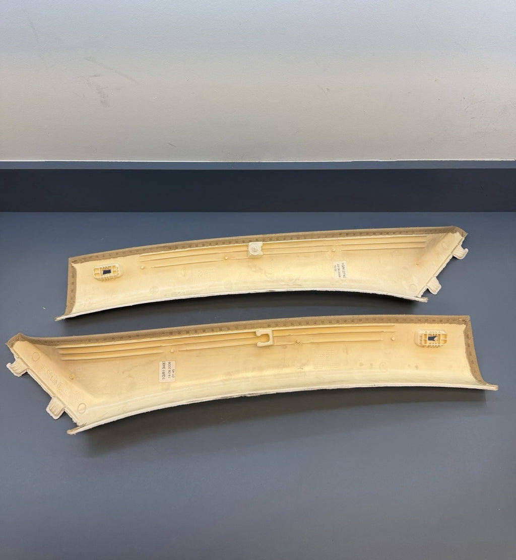 BMW E90 335xi Series 4dr Front Left & Right A Pillar Cloth Trim 7058332 7058331