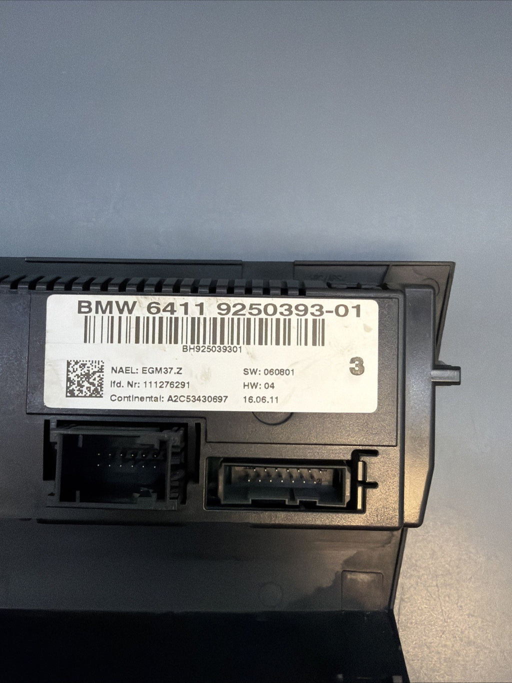 BMW 04-13 E81 E88 E90 E84 1/3 SERIES X1 AC CLIMATE CONTROL PANEL OEM 9250393