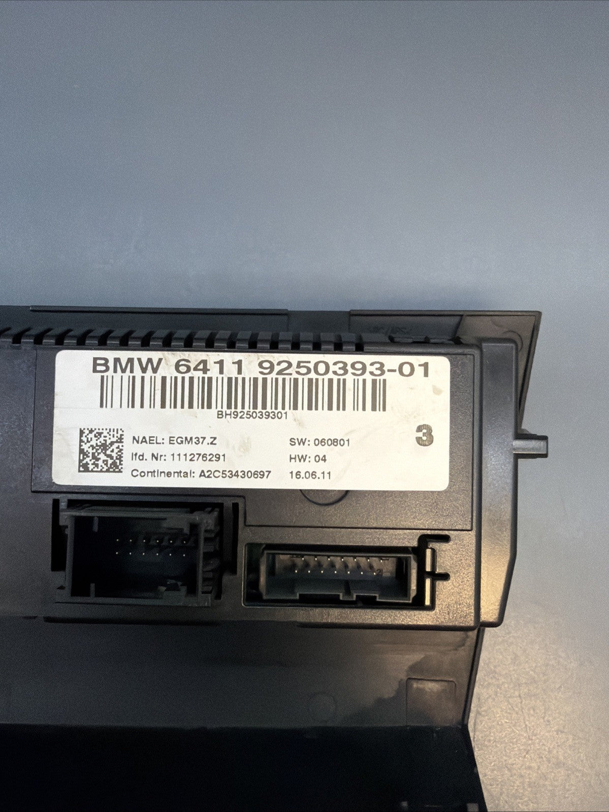 BMW 04-13 E81 E88 E90 E84 1/3 SERIES X1 AC CLIMATE CONTROL PANEL OEM 9250393