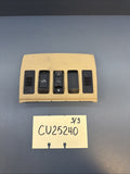 04-10 BMW E60 Front Upper Sunroof Mic Switch Control Switch Trim 7037685 BEIGE