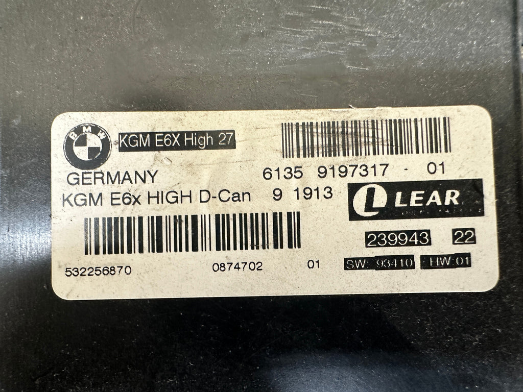 BMW 05-10 E60 5 SERIES BODY GATEWAY CONTROL COMPUTER OEM 9197317