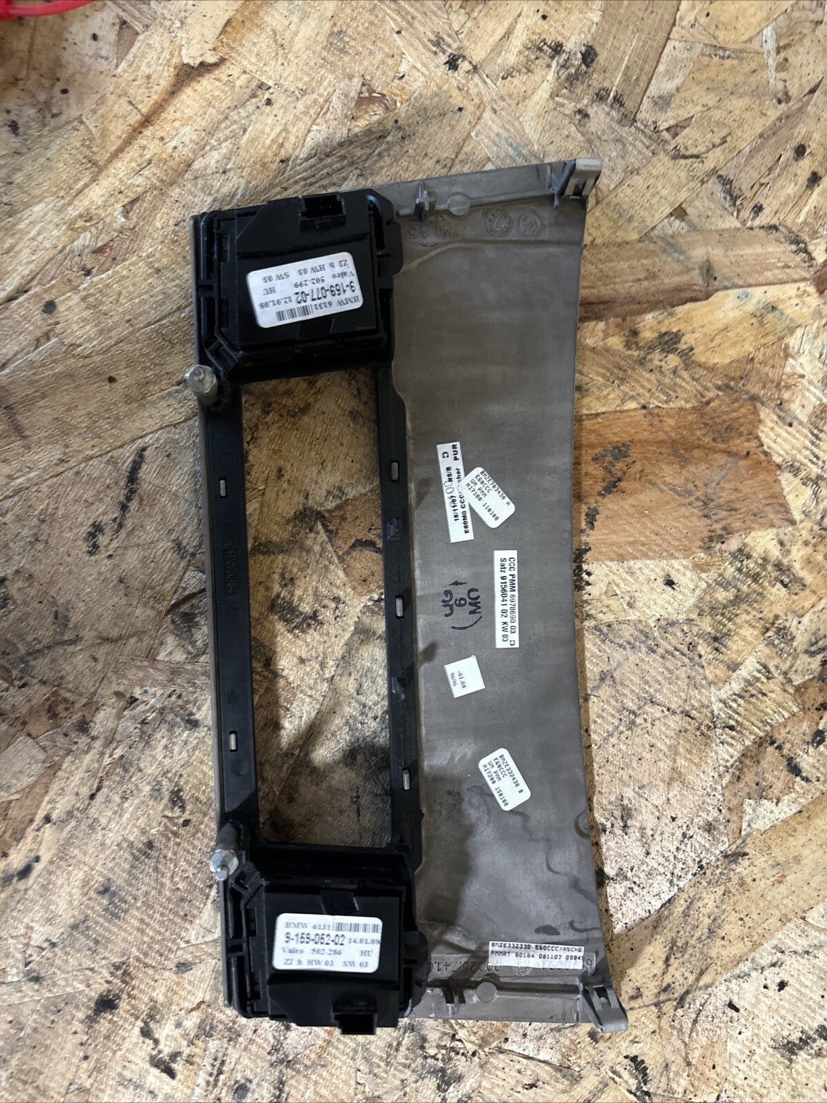 '08-10 BMW E60 550i 535i 528i Front Heated Seat DTC PDC Button Panel Wooden OEM