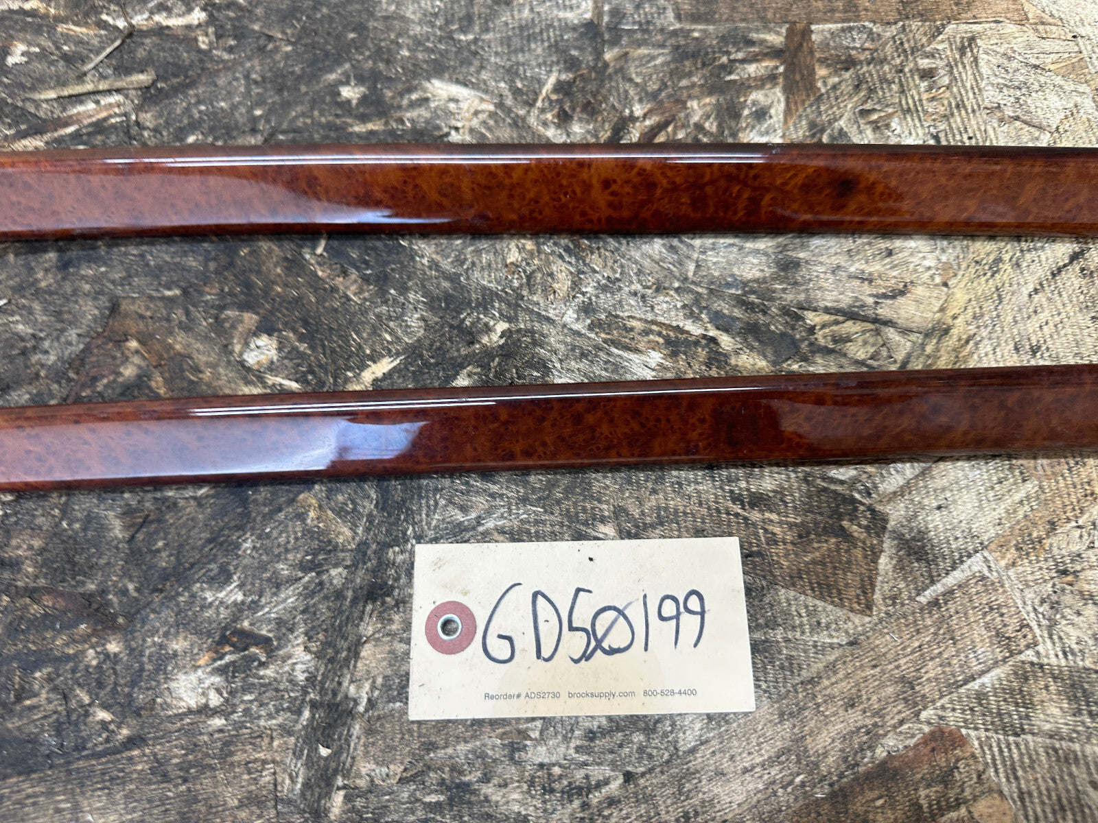 BMW 95-03 E39 5 SERIES LEFT+RIGHT VANOVA WOOD DOOR TRIM 2PC 8159658+8159657