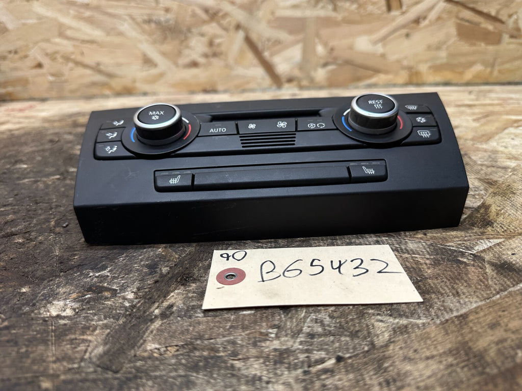 BMW 2006-2012 E90 E9X 3 SERIES CLIMATE CONTROL PANEL BLACK OEM 9147299