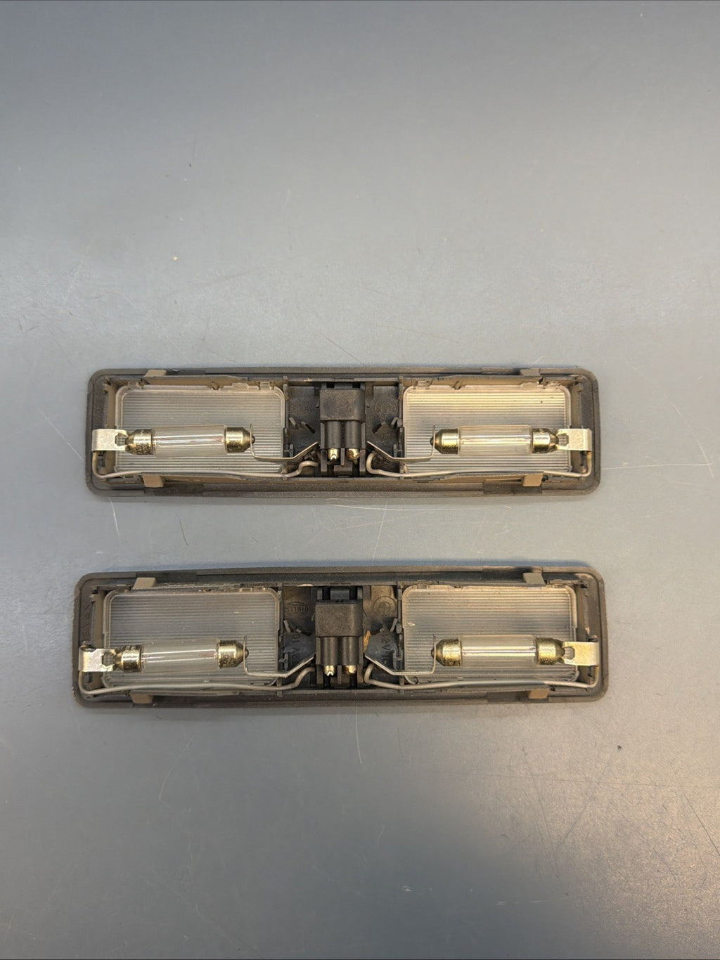 89-95 Bmw E34 5 Series Right and Left Interior Mirror Light Lamp Beige 1382087