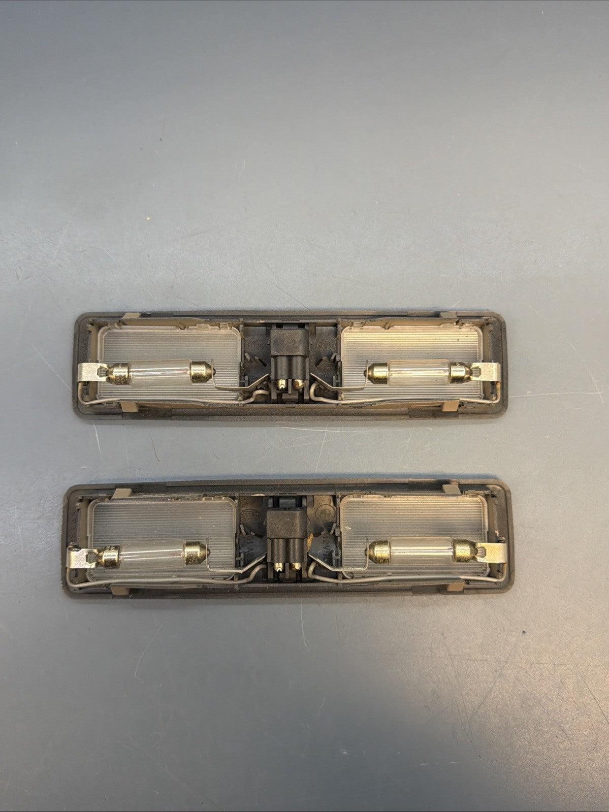 89-95 Bmw E34 5 Series Right and Left Interior Mirror Light Lamp Beige 1382087
