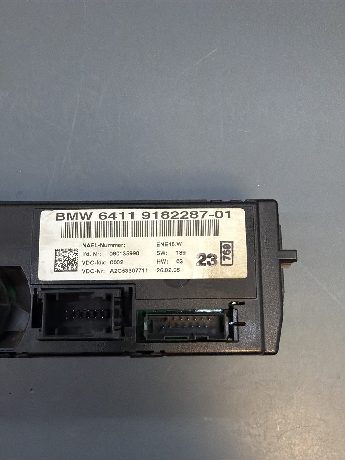 BMW 3 E82 E88 E90 M3 Climate Control Unit A/C Air Conditioning Panel 9182287