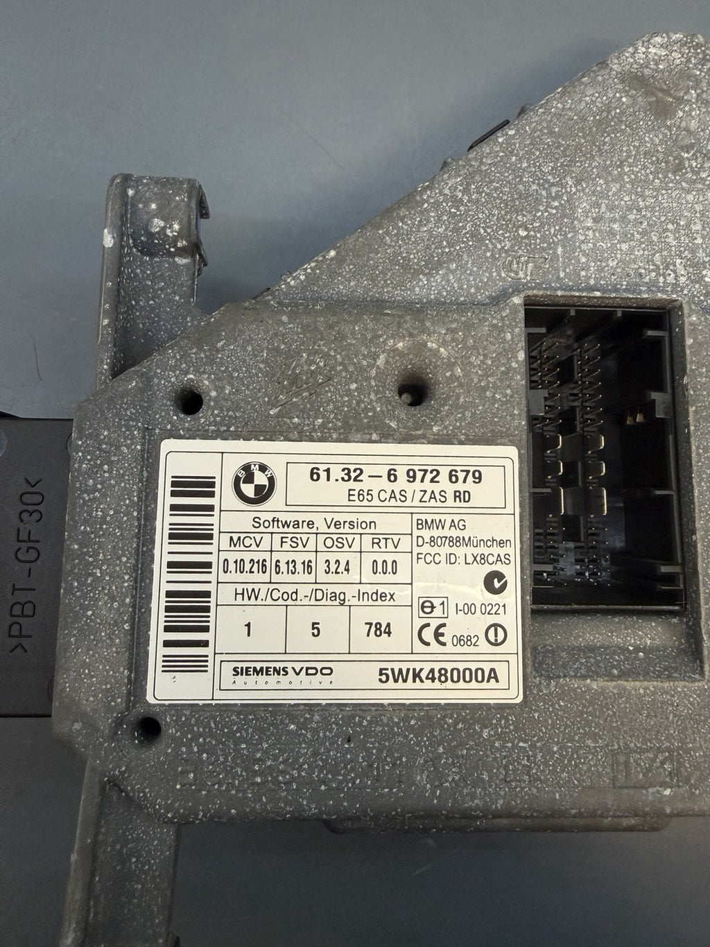 BMW 7 Series E65 750I 4.8 Engine Control Unit Ignition DME CAS Key Set 7549700
