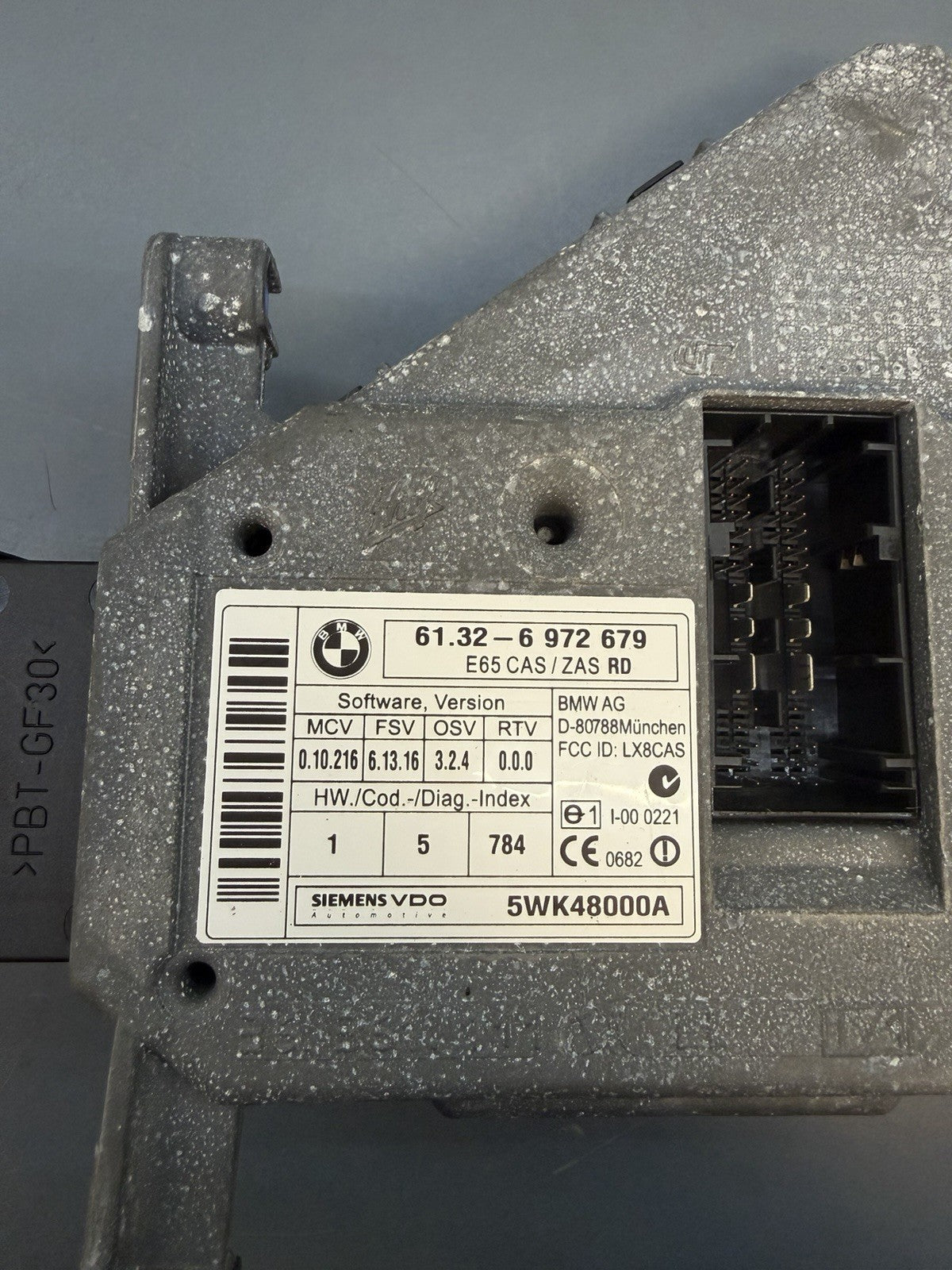 BMW 7 Series E65 750I 4.8 Engine Control Unit Ignition DME CAS Key Set 7549700