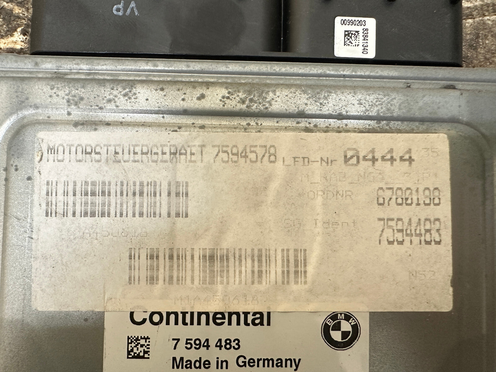 BMW 06-13 N52 ENGINE ECU+CAS(IMMOBILIZER)+KEY MSV80 SET 9147227+7594483