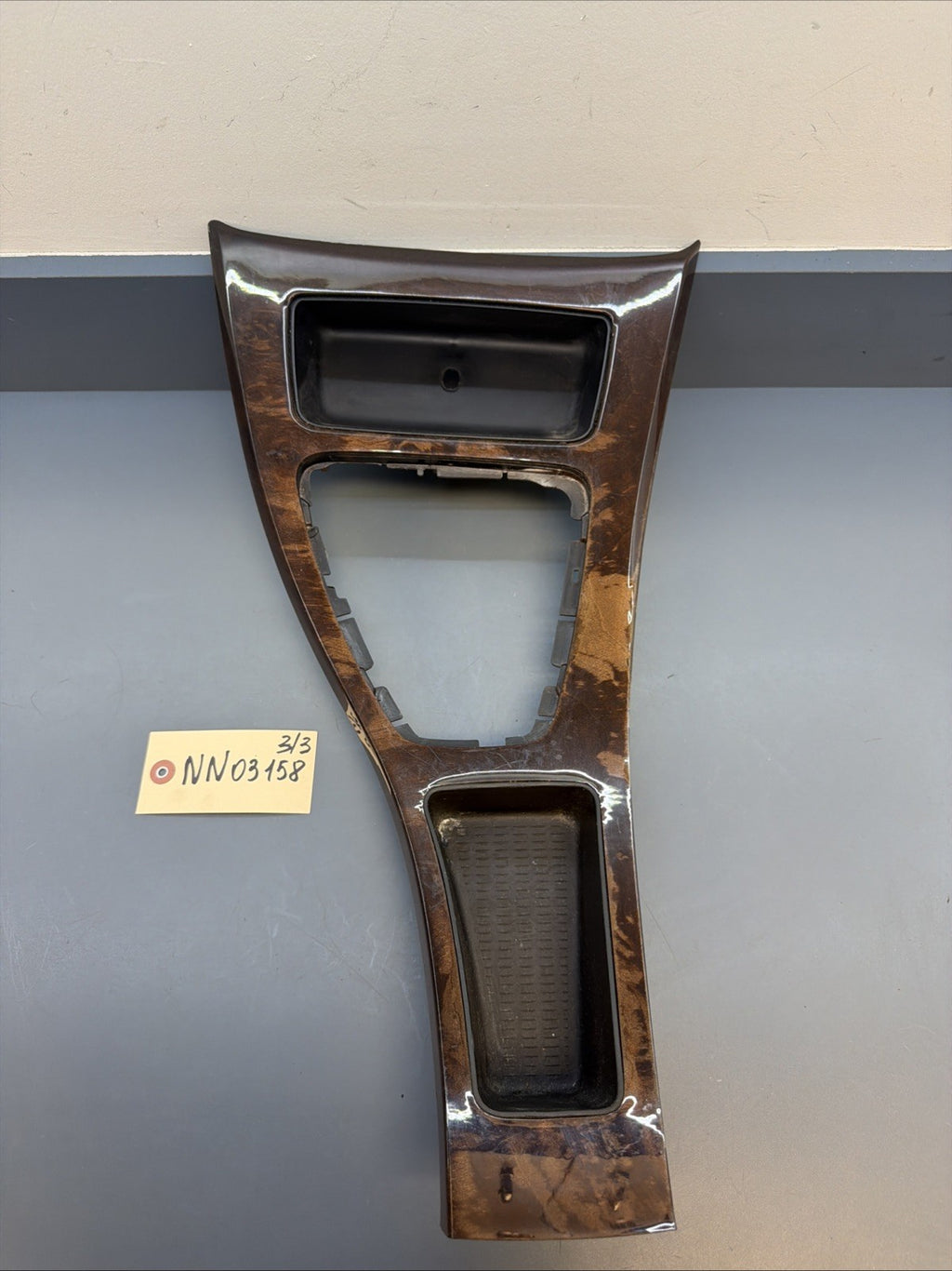 2006-2013 BMW E90 E92 E93 328i 335i Shifter Trim Surround Bezel Wood OEM 7118034