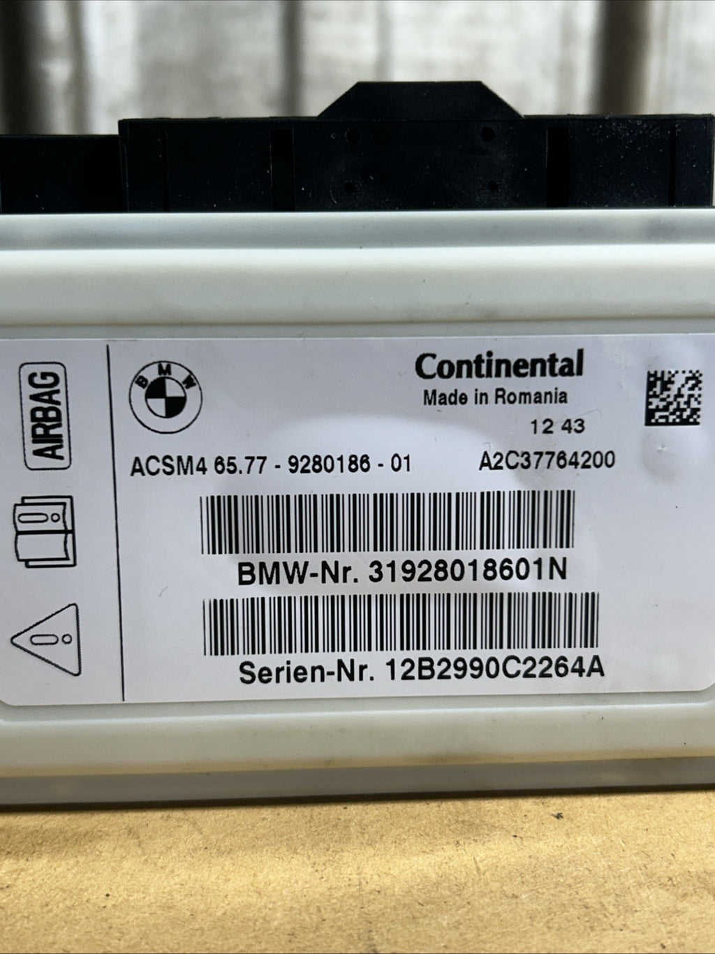 BMW 3 4 5 Series F10 F30 F32 F12 F25 F01 Control Module Unit 9280186 OEM