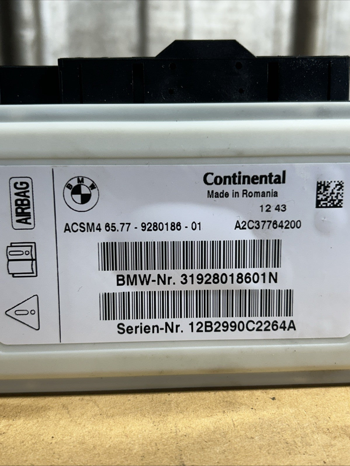 BMW 3 4 5 Series F10 F30 F32 F12 F25 F01 Control Module Unit 9280186 OEM