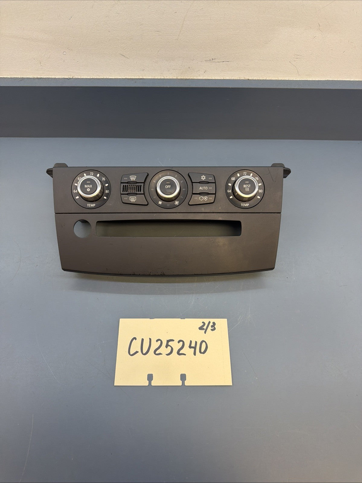 2004-2010 BMW E60 E63 E64 5 6 SERIES AC Heat Temp Climate Control Bezel 9122399