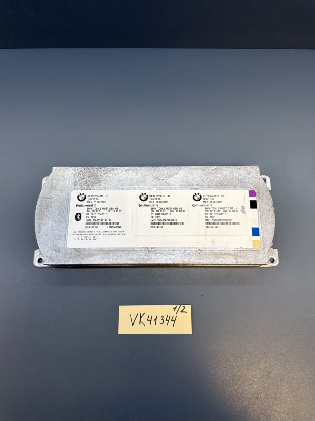 07-11 BMW E90 E92 E82 1 3-SERIES BLUETOOTH TELEMATICS CONTROL MODULE 9224419 OEM