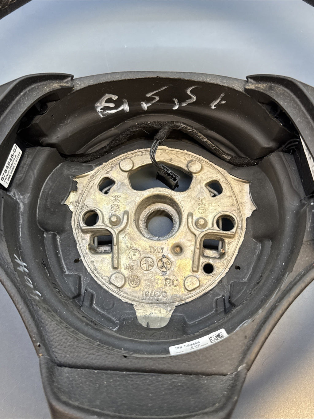 06-12 BMW E90 E91 3 Series Front Driver Steering Wheel Black 32306779832 OEM