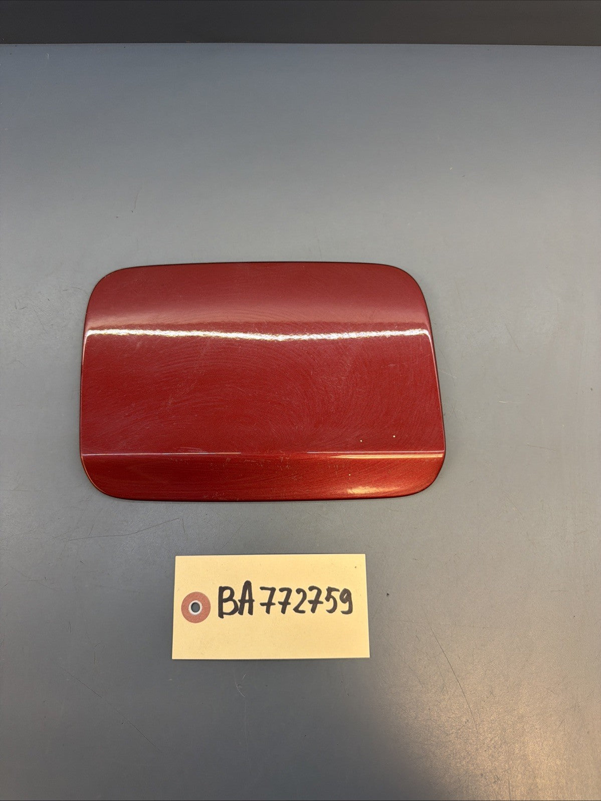07-11 BMW E90 E91 FUEL TANK FILLER GAS DOOR LID RED OEM 328i 335i 7546830