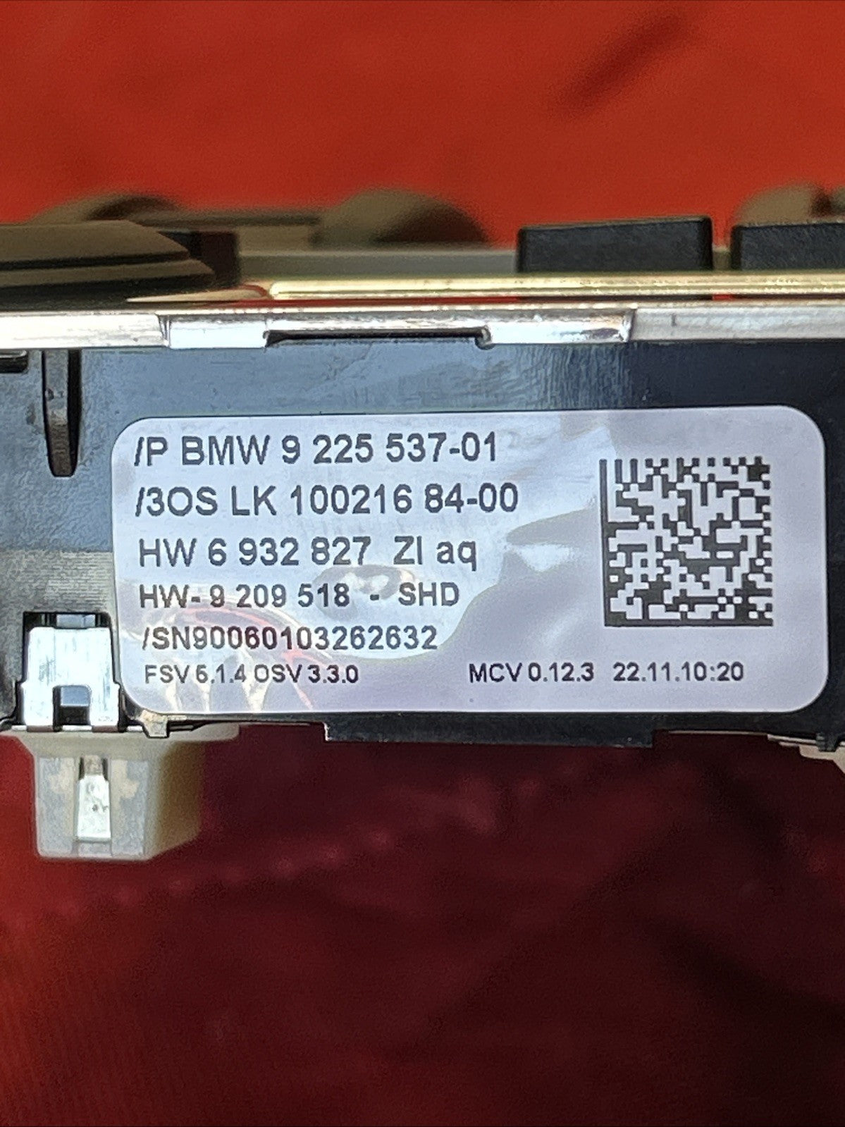 07-13 BMW E92 E90 128i 135i 328i 335i M3 Sunroof Switch Dome Light 9225537 GRAY