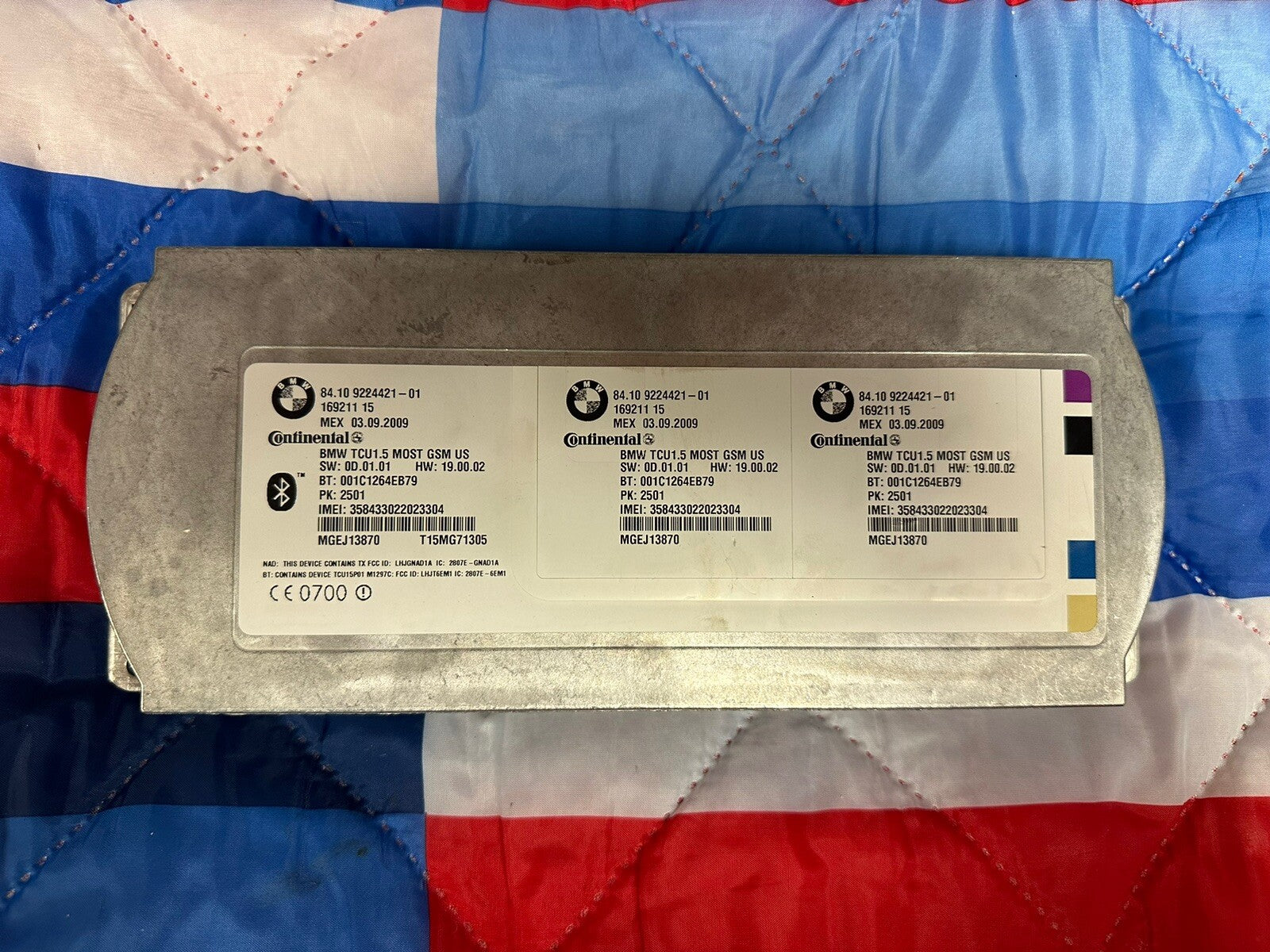 2009-2010 BMW 5 SERIES BLUETOOTH TELEMATIC UNIT COMMUNICATION CONTROL MODULE OEM