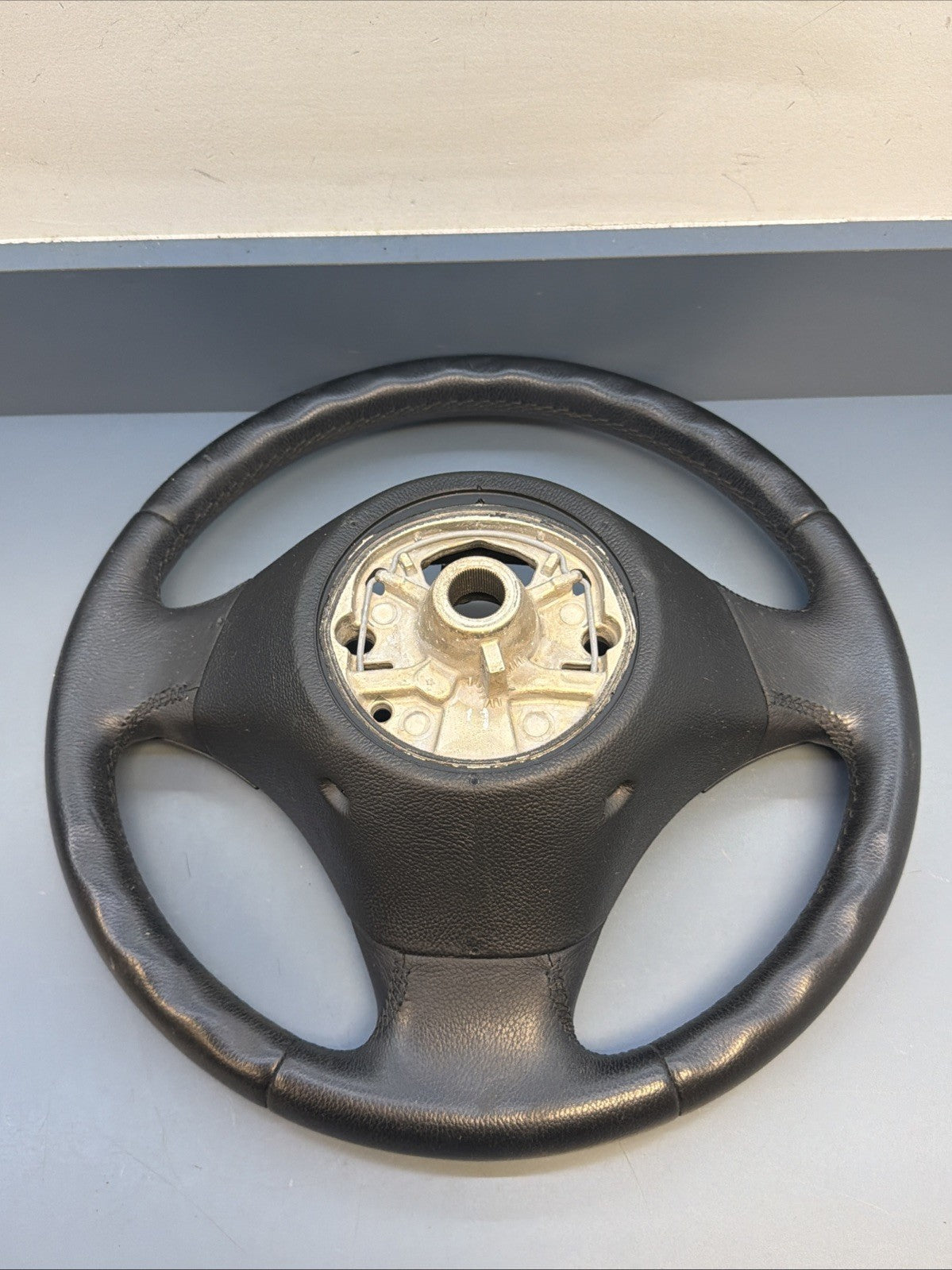BMW 2006-2012 E90 E9X 3 SERIES BLACK LEATHER STEERING WHEEL OEM 3375E901