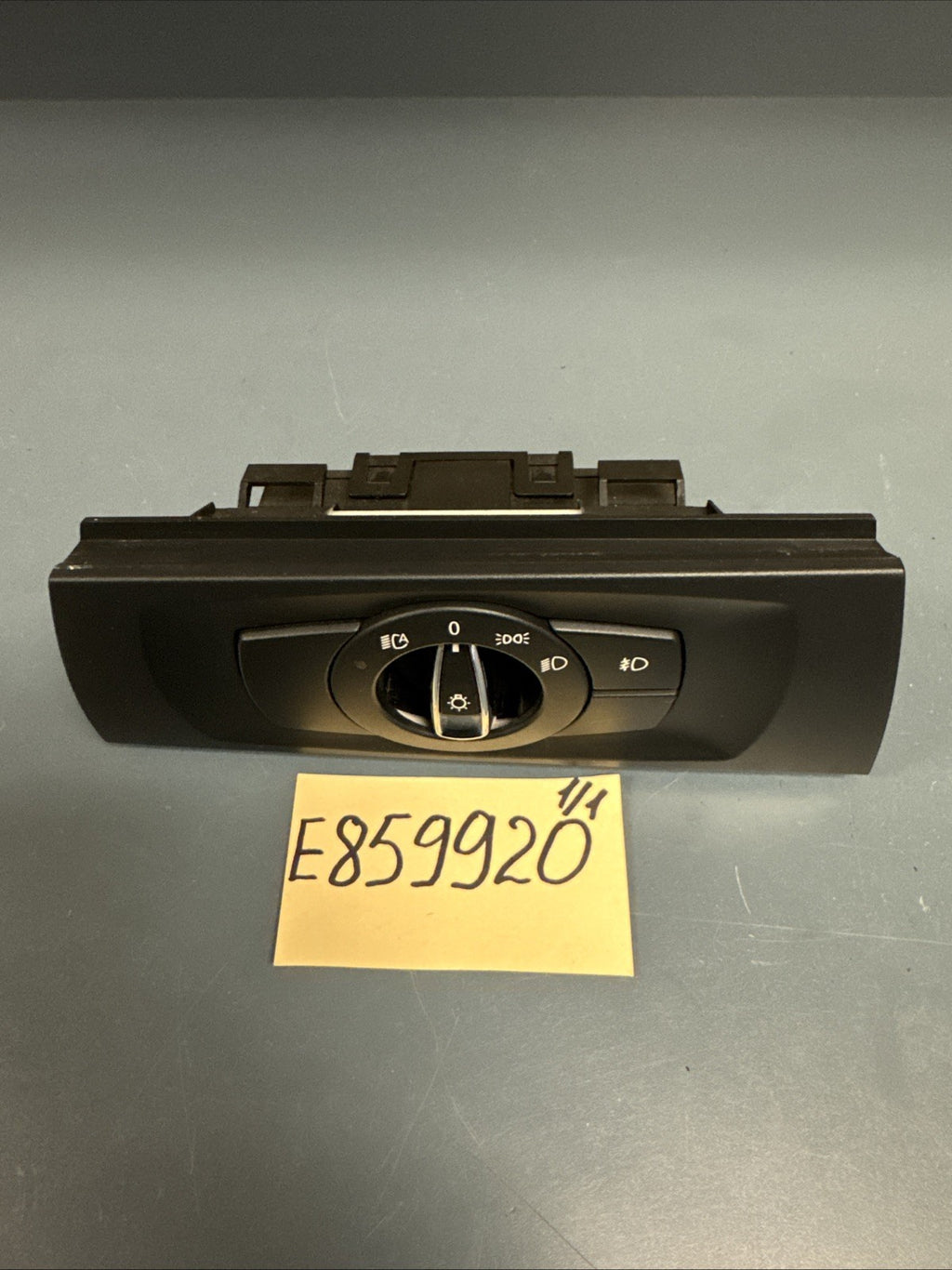 06-12 BMW E90 E92 E93 328i 335i HEADLIGHT CONTROL SWITCH UNIT BLACK 9169410 OEM