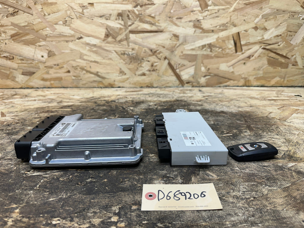 BMW 07-19 3 N57N DIESEL ENGINE ECU+CAS+KEY VIN MATCHED SET OEM 8574238 CAS4