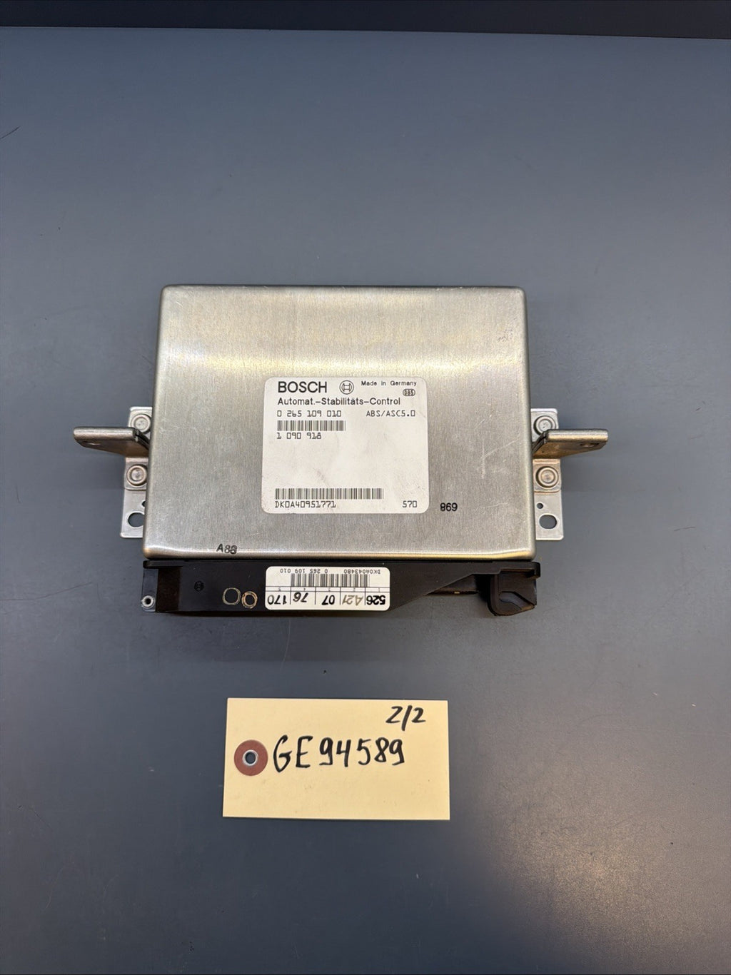 93-95 BMW E34 525i 530i 540i ABS ASC TRACTION CONTROL MODULE UNIT OEM 1090918