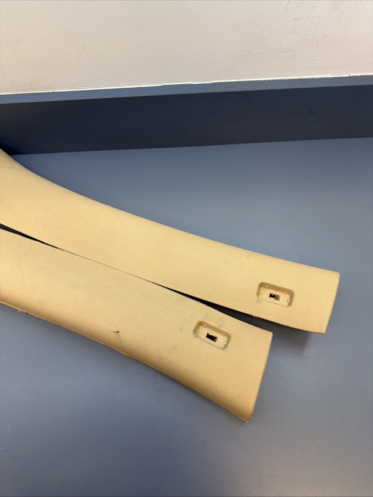 08 BMW E90 335xi Series 4dr Front Left & Right A Pillar Cloth Trim Cover 7058331