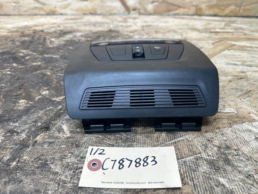 BMW 2010-2017 F10 5 SERIES FRONT OVERHEAD DOME LIGHT SWITCH BLACK OEM 28140555