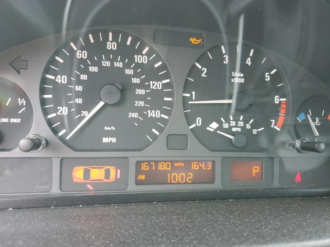 BMW E46 325I SPEEDOMETER INSTRUMENT DASH GAUGE CLUSTER 6911295 AUTO 167K